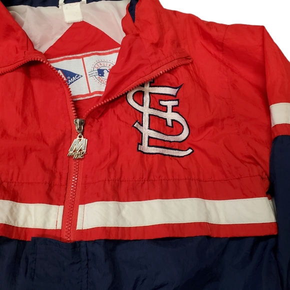 Vintage Mighty-Mac Genuine Major League Baseball St Louis Cardinals Windbreaker! - Picture 2 of 6
